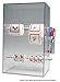 Accuform HLS801 Tape and Label Dispenser, Legend"(Blank)", Overall Size 8 1/2" W x 14" H x 6 1/4" D, 14" x 8.5", Clear