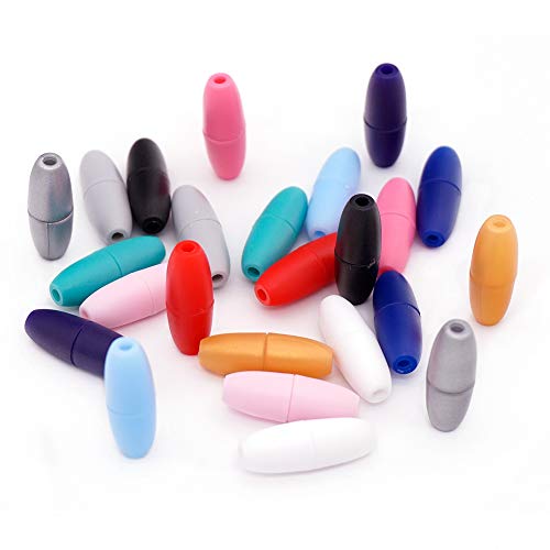 60 Sets Plastic Breakaway Clasps Safety Clasps Buckle Bead Barrel Connectors For Necklace Bracelets Jewelry Diy Craft Making Mix 12 Colors #TOP5