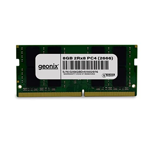 Image of Geonix Laptop RAM, 8 GB DDR4, Frequency-2666 Mhz, (8x2) IC, 260 Pin, 5 Years Warranty