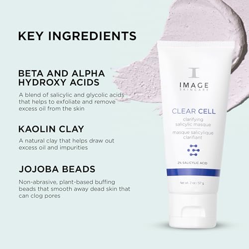 image for IMAGE Skincare, CLEAR CELL Clarifying Salicylic Masque, Exfoliating Ka
