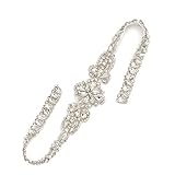 Cinta no incluida Faja de diamantes de imitación brillante para cinturón de apliques de cristal de oro rosa adornado con adornos de hierro para cinturones de vestido de novia 1 pieza