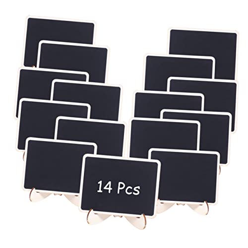 ARTIBETTER Set of 14 Small Blackboards Tag Chalkboard for Parties Wedding Restaurant Home Decor