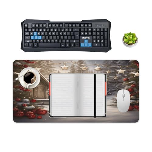 Christmas Wood Desk Pad de caucho 30x60 cm miniatura 4