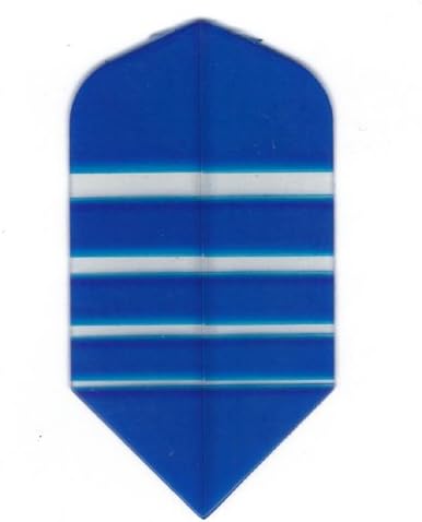 25 Sets #3169 AmeriThon Blue/Clear Bands Dart Flights