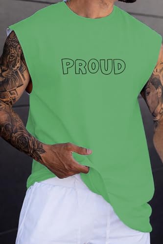 Image of RodZen Mens Polyester Tank Tops Sleeveless Round Neck T-Shirt for Gym, Running and Outdoor