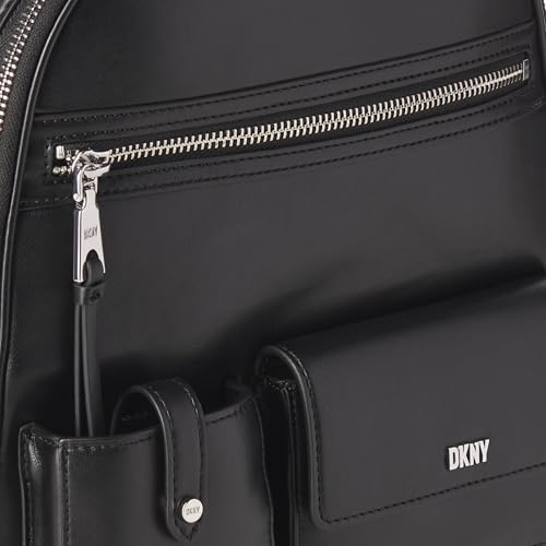 DKNY Zyon Backpack, Black/Silver3