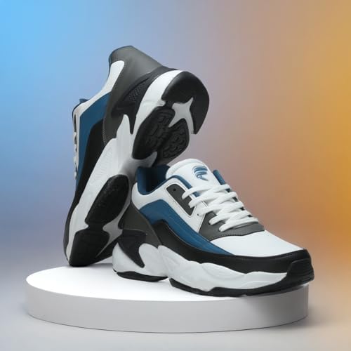 Image of FIELD CARE Fusion Casual Athletic Chunky Stylish Outsole Comfort Lace-Up Sneakers.