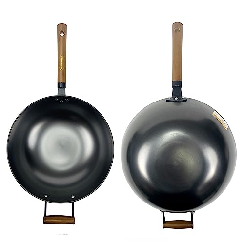 Wok de Hierro Forjado a Mano Tradicional Chino miniatura 5