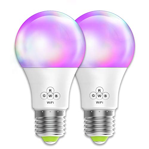 Smart Bulb No Hub Required, Magic Hue A19 E26 (40w Equivalent) Multicolored Dimmable