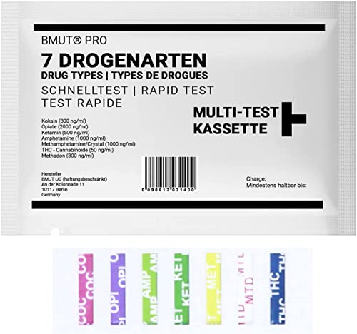 2x Multi Drogentest 7in1 Drogenschnelltest Teststreifen (THC, Kokain, Ketamin,Amphetamine, Methadon, Opioide etc.) Cover