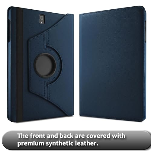 Image of M Cart 360 Degree Rotating Leather Case Cover for Samsung Galaxy Tab S3 9.7 inch (SM-T820 /T825 /T827) 2017 Release (Midnight Blue)