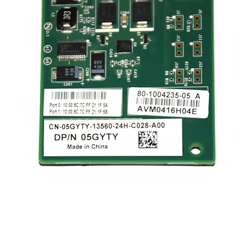 Tarjeta de red Ebidealz compatible con Dell Brocade 825, adaptador HBA de canal de fibra de 8 Gb, doble puerto, PCIe x8, con ranuras SFP+ miniatura 3