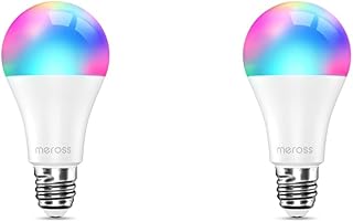 meross Alexa Smart Lighting Bulbs- Compatible with Alexa, Google Home and SmartThing WiFi LED Smart Bulbs Dimmable RGB Mul...