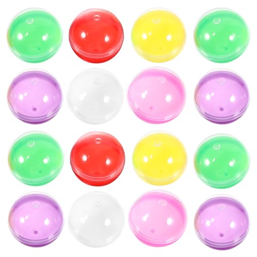 MUCKLILY Cápsulas Para Máquina Expendedora 50 Uds. Cápsulas Redondas Para Máquina De Chicles Mini Contenedores De Premios De Plástico De 28Mm De Bolas Pequeñas Para Premio