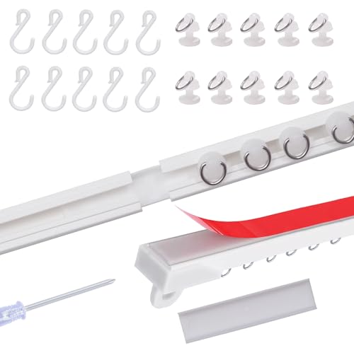 Tringle à rideau autocollante 250 cm sans perçage pour salon - 2
