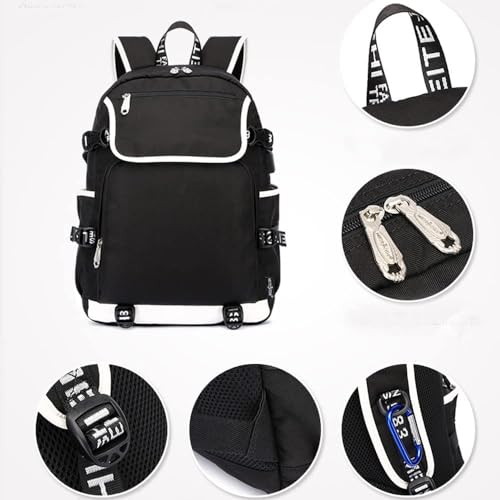 DIOMMELL Anime Backpack Canvas Capacity Roomy Laptop DanDaDan Backpack4