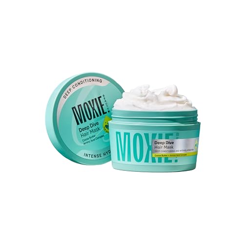 Image of Moxie Beauty Deep Dive Hair Mask | Deep Conditioner Hair Mask for Dry, Damaged & Frizzy Hair | Shea Butter, Cocoa Butter & Keratin Treatment | Smooth, Silky & Shiny Finish | Sulphate & Paraben Free Hydrating (100 ml)