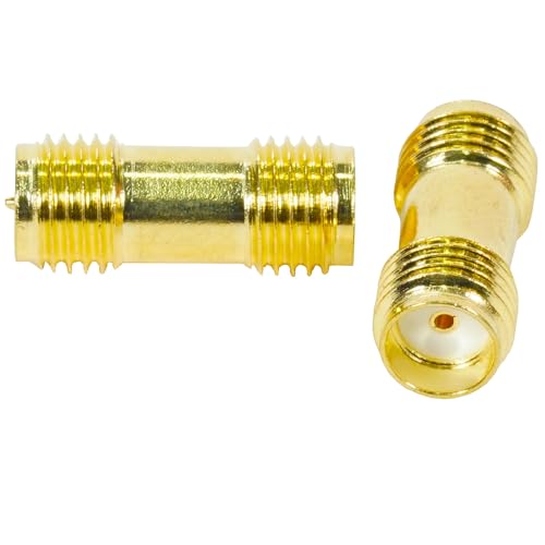 Fohevers 2 Pcs RP-SMA Female Jack to SMA Female Connector RF Coaxial Coax Adapter for Antenna Radio WiFi Router FPV Dron Mobile - Image 3