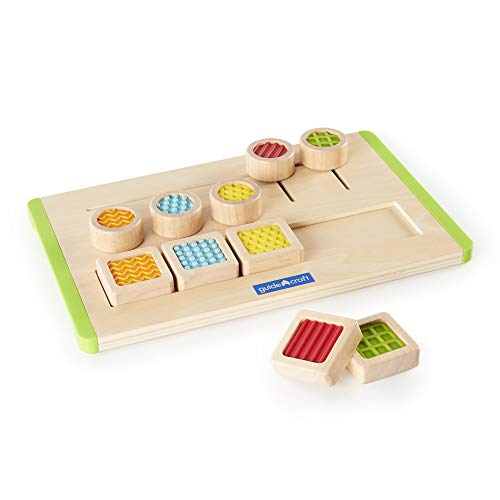 Guidecraft Colorful Tactile Matching Maze - Sensory Memory Game For Toddlers, Soft Touch Textures Children's Toy #TOP1