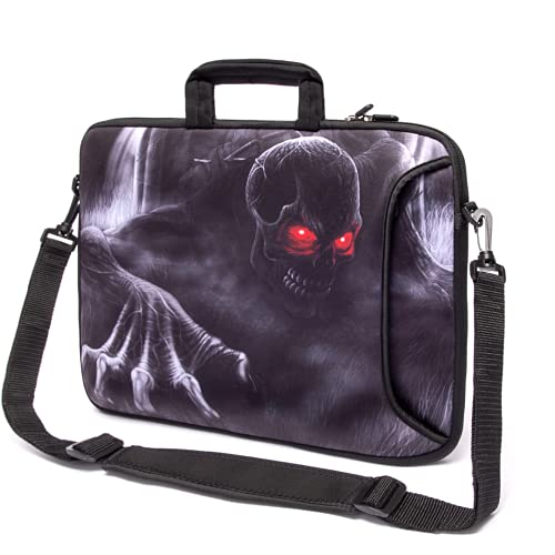 15" - 15,6" Pulgadas Bolsa Funda Protectora para el Hombro de Neopreno con asa y Correa para Portátiles Multicolor (Demon) Cover
