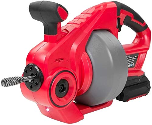 Preisvergleich Produktbild Automatische Abflussschnecke Handkabellose Rohrverstopfungsentferner für 19-50 mm Rohre, Abflussreinigungsgerät mit 7 m austauschbarer flexibler Welle, Schlangenwaschbecken-Verstopfungsrohr...