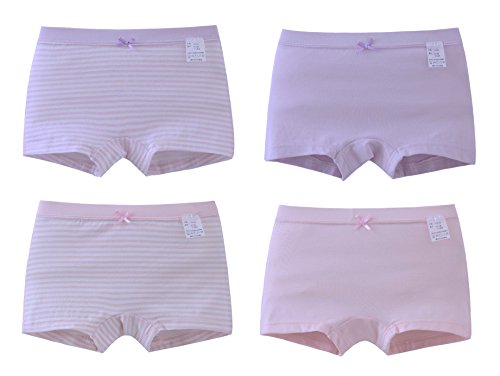 ABClothing Big Girls '4 Pack cómodo algodón Ropa Interior Boxer Hipster Bragas Calzoncillos Pantalones de Seguridad Talla 10