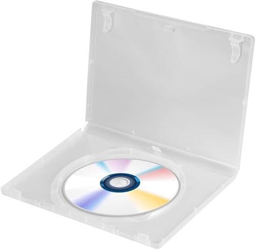 Miniatura 8 de Homoyoyo Caja de almacenamiento de CD transparente de 6 uds. Capacidad de la caja de DVD portátil para cine en casa Diseño de reconocimiento fácil