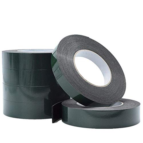 Nastro biadesivo in schiuma, 10 m (50 mm) nero spugna nastro adesivo di montaggio impermeabile rotolo per auto trim targa