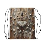 Mochila De Cuerda Me Encanta La Gimnasia Gran Capacidadte Bolsa De Gimnasio Deportiva Guardarla Bolsa con Cordón para Playa Mujer Viaje 39X46Cm