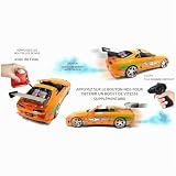 Jada Toyota Supra orange télécommandée vapeur et boost NO2 photo 4