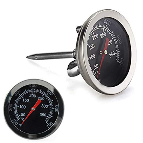 Pointsee 50-350°C Stainless Steel BBQ Smoke Grill Thermometer Temperature Barbecue Gauge
