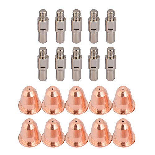 Plasma Cutter Elektrode, Betrouwbare Stabiele Plasma Cutter Verbruiksgoederen PD0116-08 Met 20 Stuks Voor Lassen Voor…