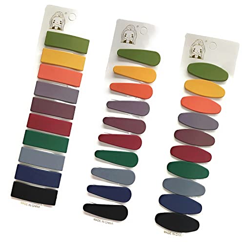 Morikoki 30Pcs Matte Snap Hair Clips, Non-Slip Barrettes Cute Solid Candy Color Hair Accessories For Girls, Women, Teens, Or Toddlers #TOP4