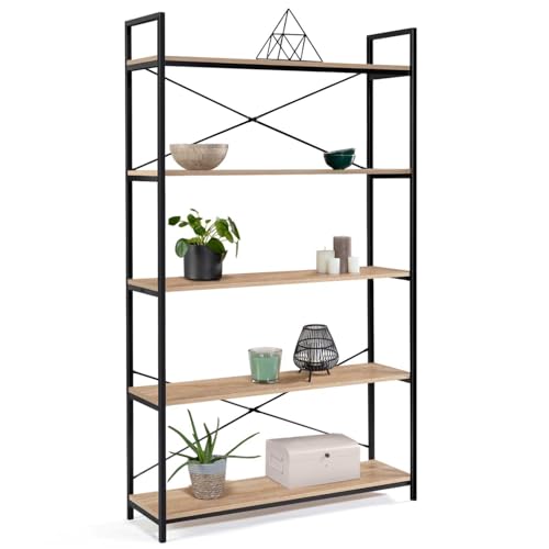 IDMarket - Etagère XL 5 Niveaux Detroit Design Industriel 170 cm