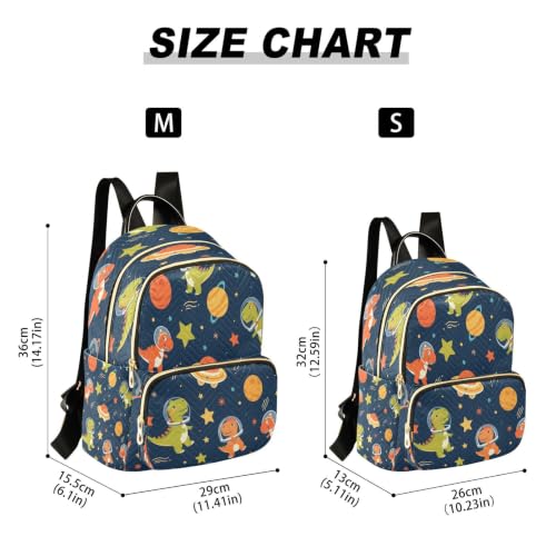 Mini mochila de moda y bolso casual multicolor con estrellas y planetas 3