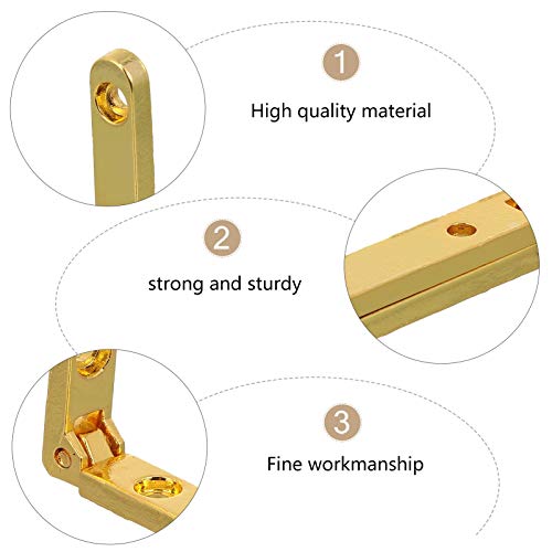 DOITOOL 10 peças de dobradiças pequenas para caixa de joias, acessórios de caixa de madeira, dobradi