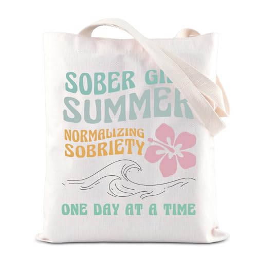 Bolso tipo tote KUIYAI SoberGirl para verano, regalo para recuperación de adicción al alcohol o drogas, Club Sobriedad miniatura 1