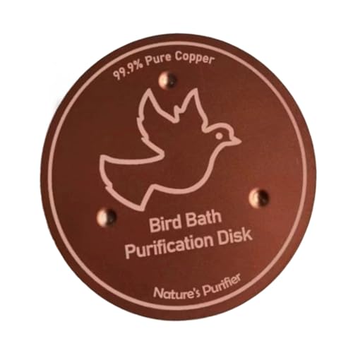 Rustproof Copper Basin Cleaner Purification Disk for Bird Baths Efficient Debris Removal and Quick Maintenances Bird Bath Purifi