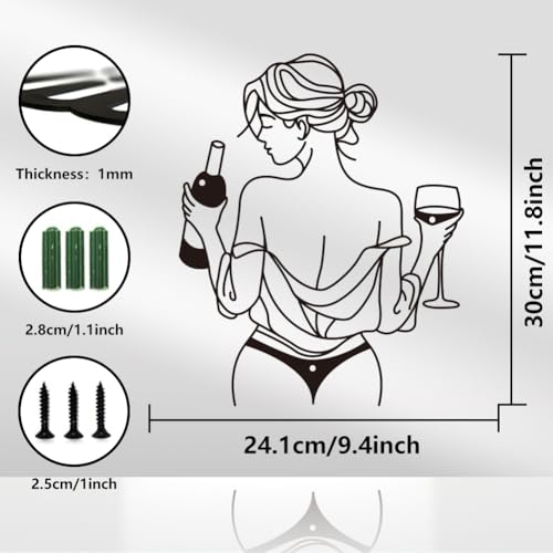WADORN Female Body Metal Wall Decor - Image 3