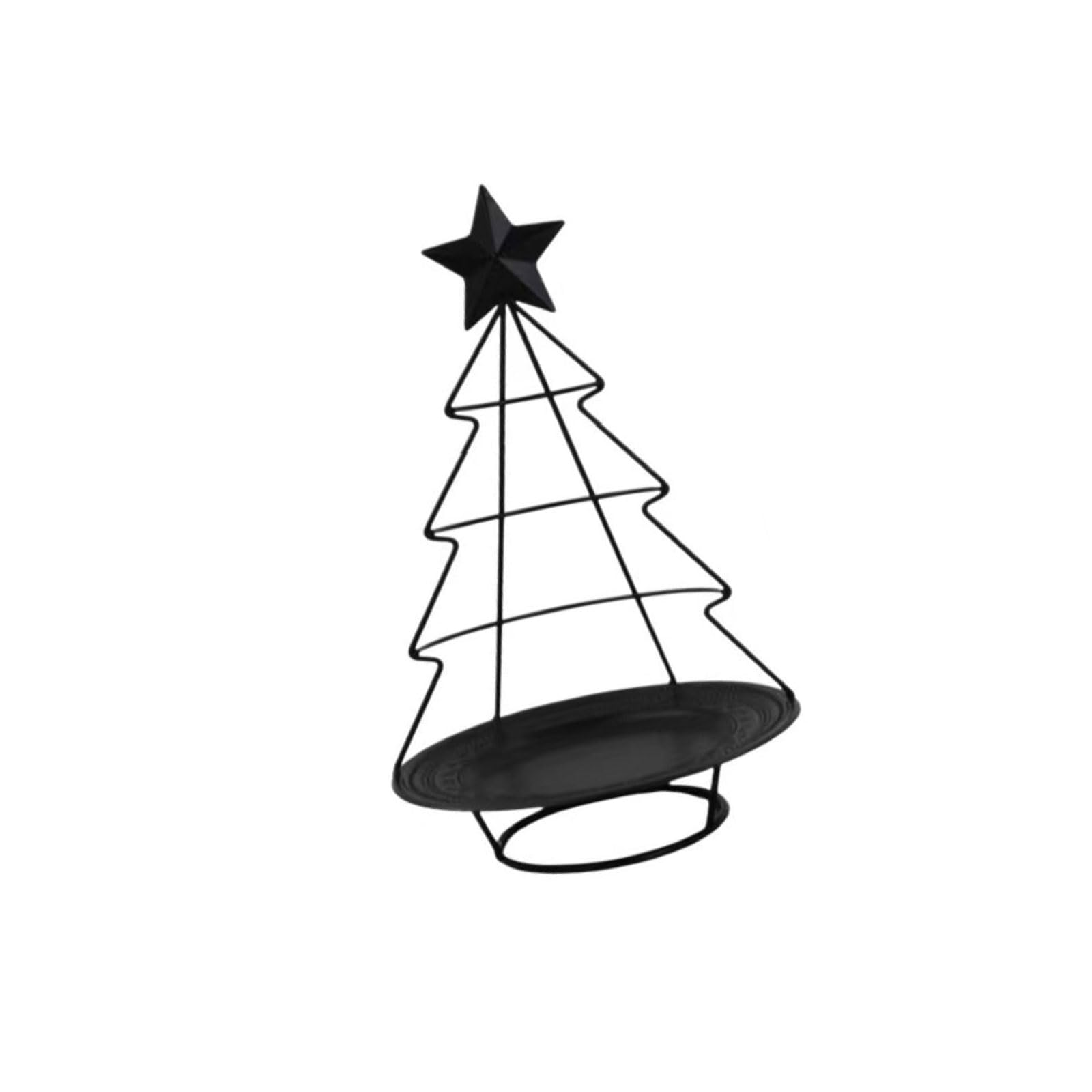 APGLSXY Decorative Stands Iron Holders Christmas Tree Tealight Candleholders Candlestick for Table Centerpeices Decorative Stands