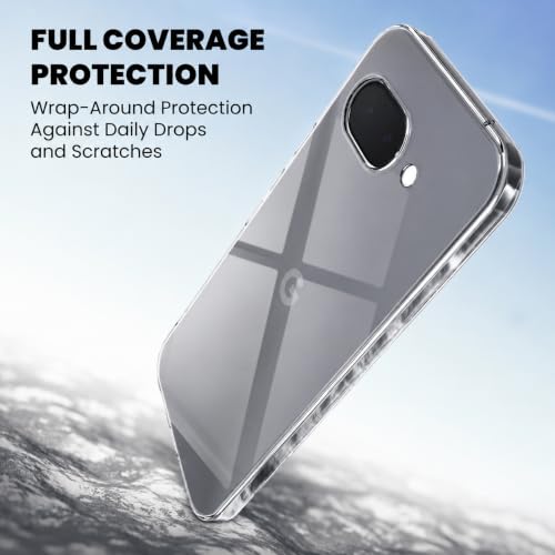 Image of DIZORO Compatible with Google Pixel 10A 5G Back Cover Case Clear,[ Anti Yellow ][Military Grade Protection] Hard PC Back Cover Transparent