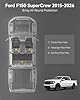 3W Floor Mats Fit 2015-2025 2026 Ford F150/ F-150 Lightning 2022-2026 SuperCrew(with Original Fold Under-Seat Storage), Carpet Floor All Weather Truck Mats TPE Custom Fit 1&2Row Car Liners Accessories