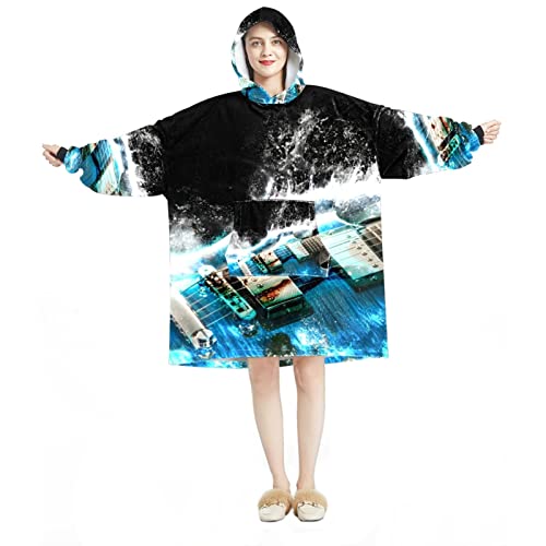 Sweat surdimensionné sherpa et flanelle idéal pour les soirées guitare et musique au chaud