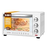 CONTRÔLE PRÉCIS : Ce petit four a 3 boutons : d'une minuterie de 60 minutes avec des échelles précises, d'un thermostat avec une large plage de température 100-230℃ et d'un interrupteur pour 5 modes de chauffage différents