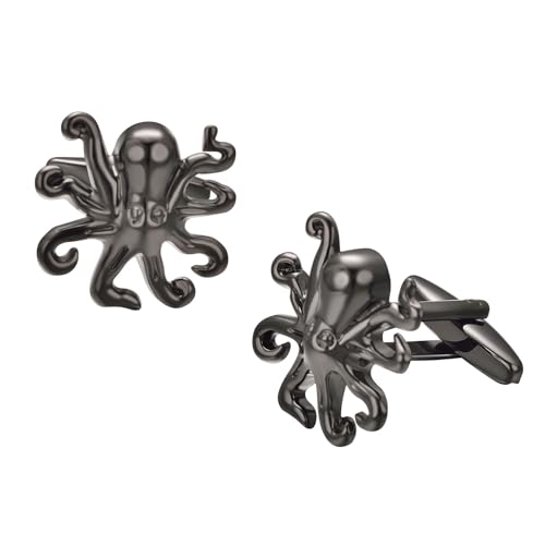 Mancuernillas únicas para hombre plateadas miniatura 1
