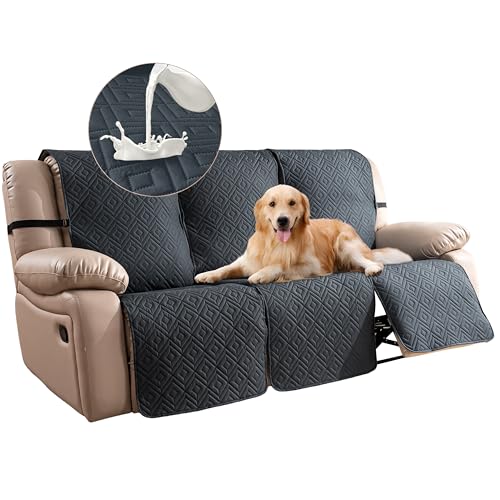 Genina Recliner Sofa Cover Washable, Waterproof Couch Sofa Cover, 3 Seater