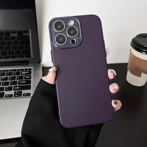 Coque iPhone 13 Pro violette en cristal rigide avec protection d'objectif photo intégrée