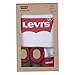 Imagen de Levi's Classic batwing infant hat bodysuit bootie set 3pc Unisex bebé Blanco 0-6 meses