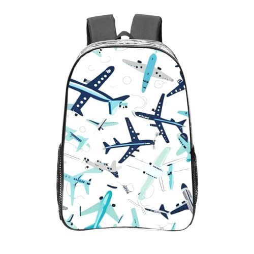 Sac à dos transparent avion doté de bretelles renforcées robustes