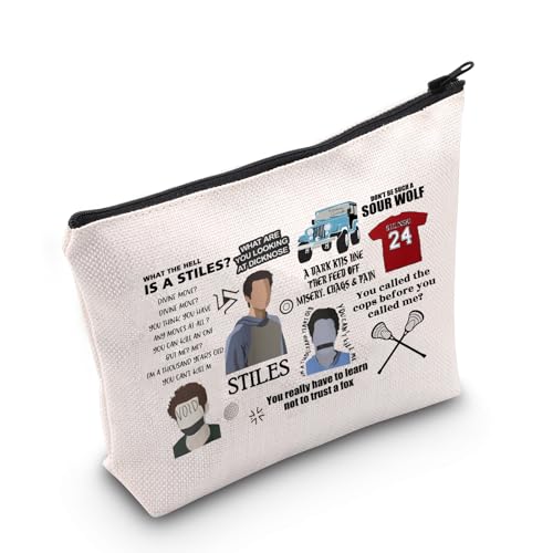 MYSOMY Wolf TV Show inspiriertes Geschenk Stilinski Fan Kosmetiktasche Wolf Mensch TV Show Merch Wolf Triskelion Geschenk, Stiles Tasche, Modern für 12,36 EUR bei amazon.de Bild: MYSOMY Wolf TV Show inspiriertes Geschenk Stilinski Fan Kosmetiktasche Wolf Mensch TV Show Merch Wolf Triskelion Geschenk, Stiles Tasche, Modern für 12,36 EUR bei amazon.de